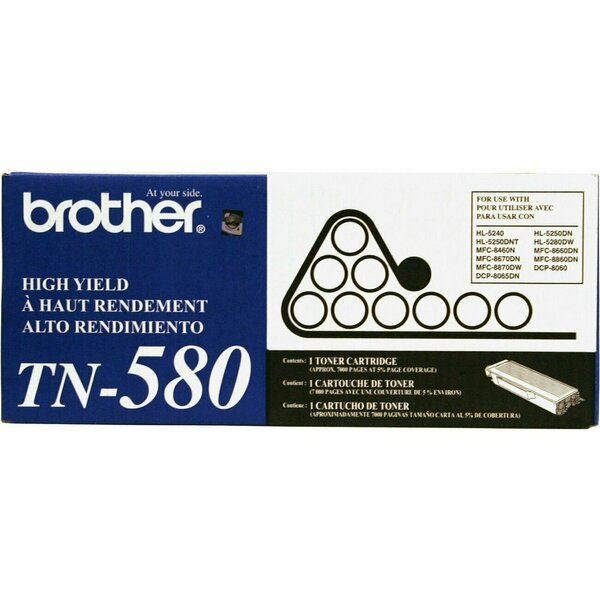 Brother International 7000 YIELD Toner Cartridge TN580
